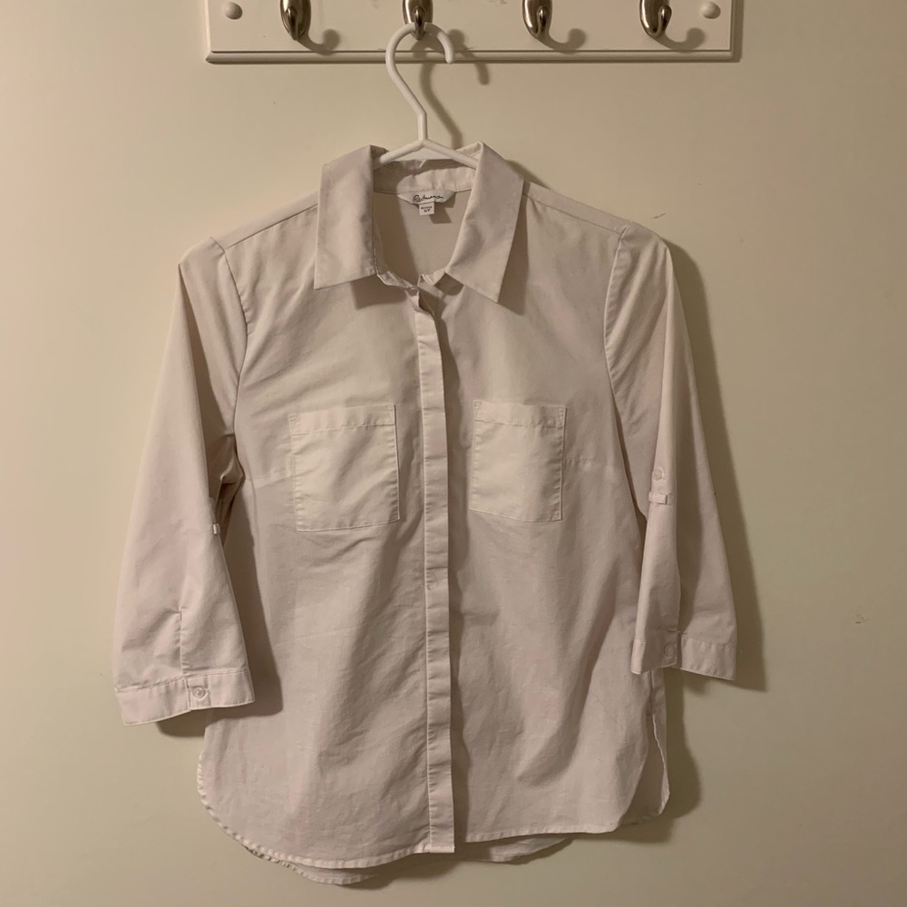Reitmans White button down Shirt